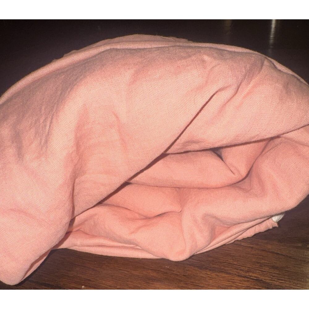 Quince European Linen Duvet Cover Full/Queen Rose Pink Button Closure New In Bag - Picture 6 of 8